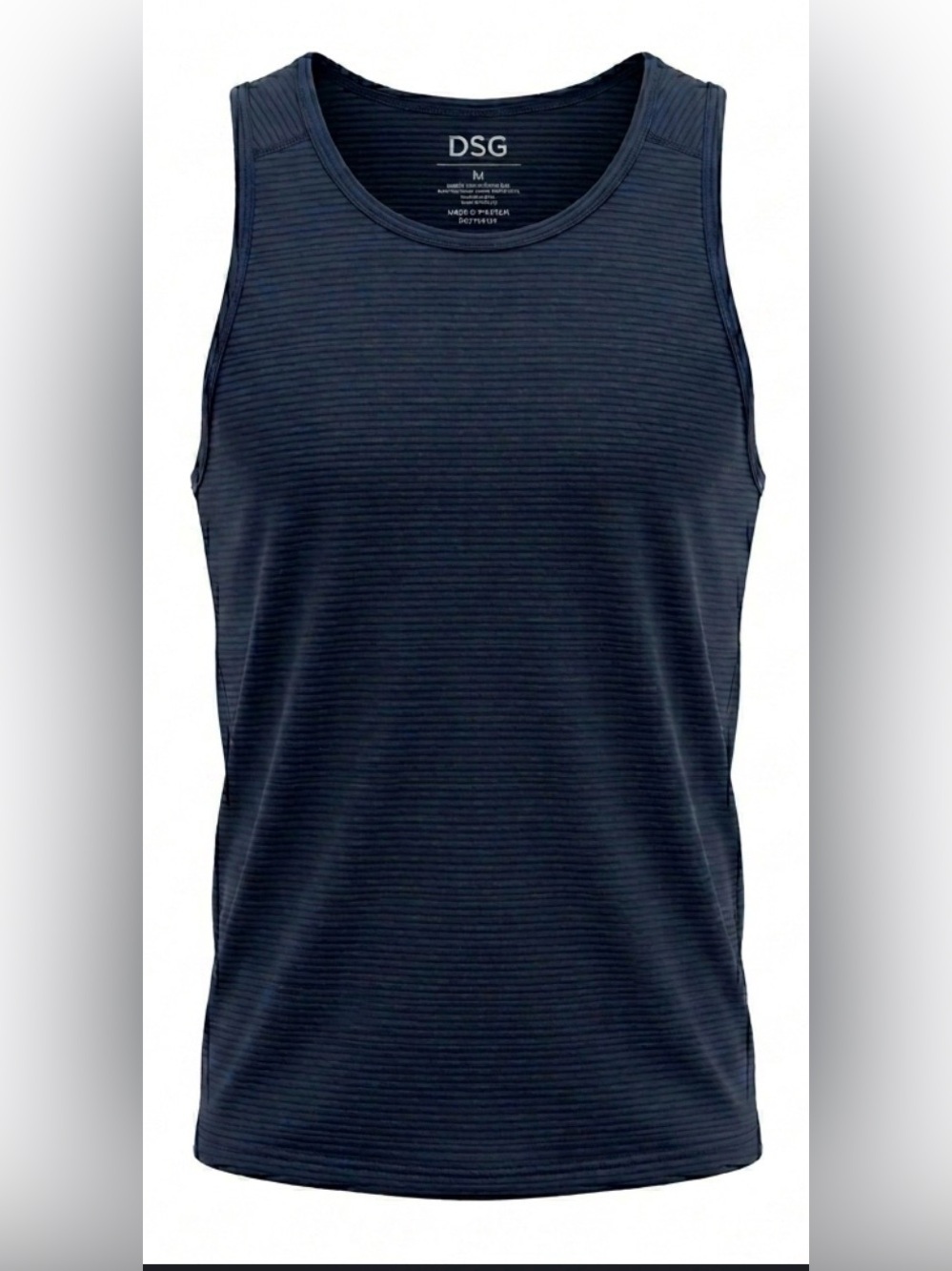 DSG Run Tank Men’s Medium/Small Black Moisture Wicking UV Protection NWT
